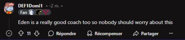 Reddit comment DEF1Domi1